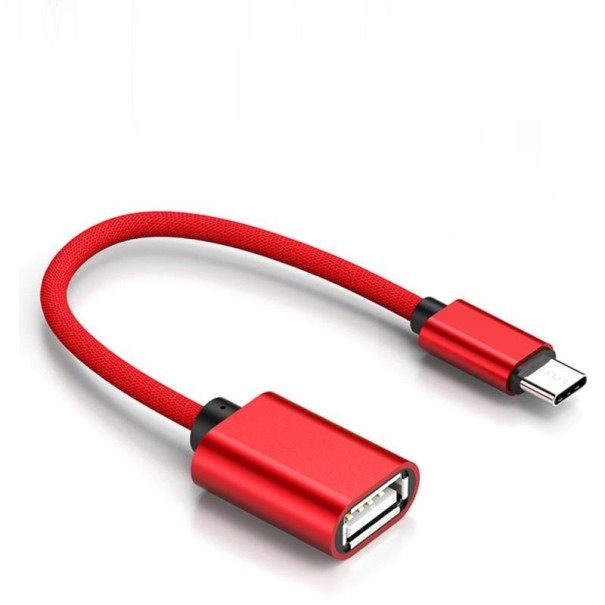 USB-C–USB K99 -sovitin punainen