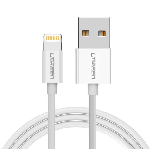 USB Cable for Apple iPhone/iPad/iPod white 50 cm