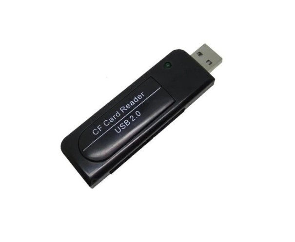 USB CF-geheugenkaartlezer zwart