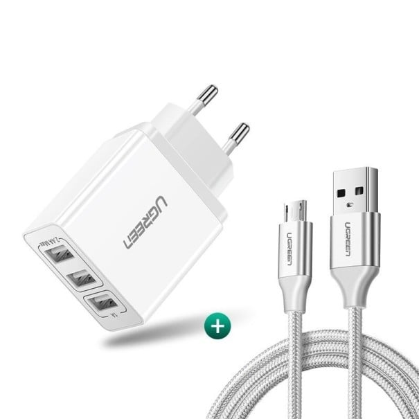 USB Charger 3 Ports white 2