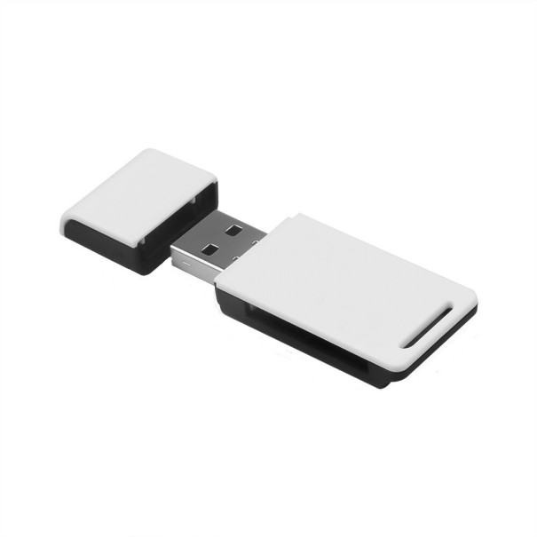 USB čítačka pamäťových kariet K925 biela