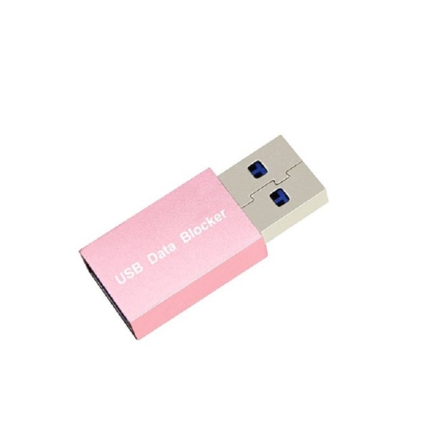 USB-dataoverførselsblokerende adapter K136 rosa