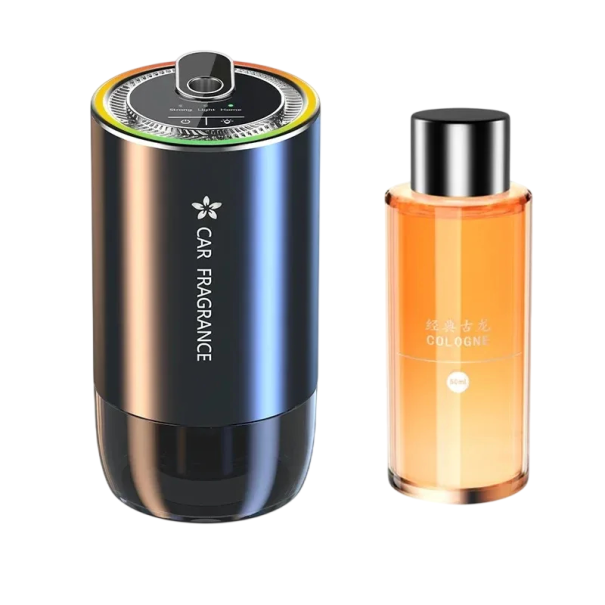 USB difuzér vůně do auta 1000 mAh dobíjecí aroma přístroj 50 ml LED osvětlení interiér vozidla bezdrátový osvěžovač 3