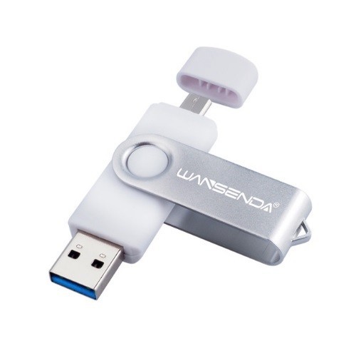 USB flash disk 2 σε 1 J2983 λευκό 128GB