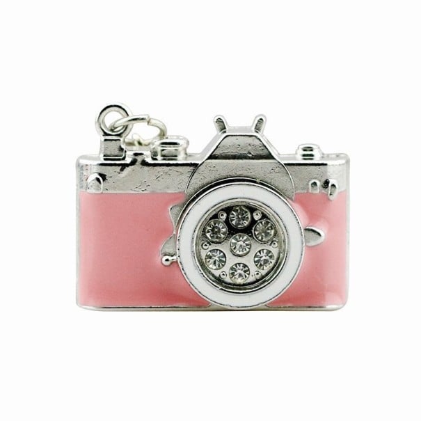 USB flash disk fotoaparát růžová 16GB