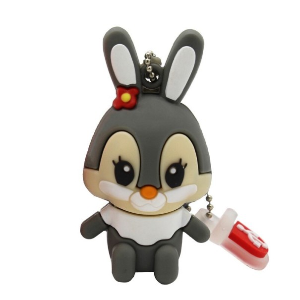 USB flash disk králík šedá 16GB