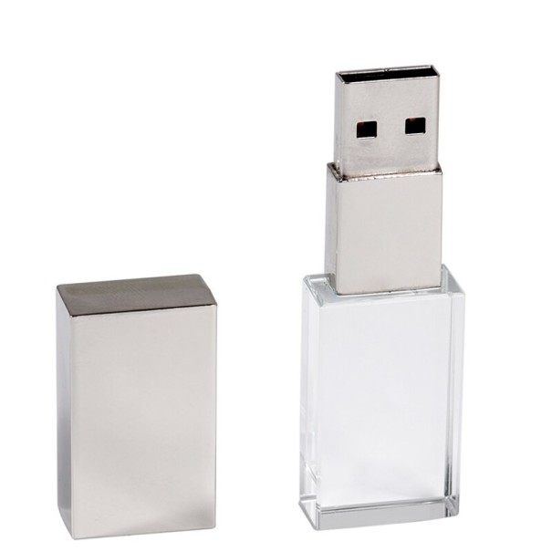 USB flash disk krystal stříbrná 64GB
