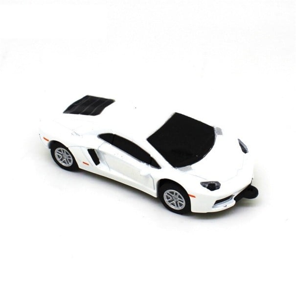 USB flash disk sportovní auto bílá 64GB