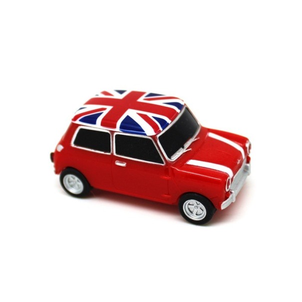 USB flash disk ve tvaru auta červená 64GB