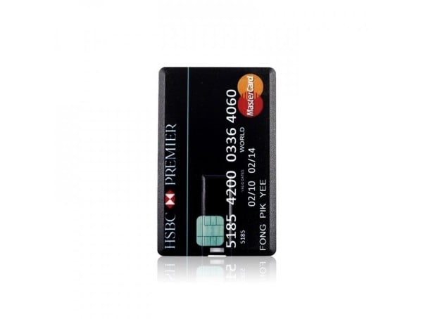USB flash disk ve tvaru kreditní karty 128GB 3