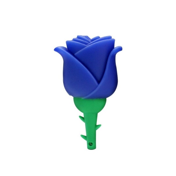 USB flash disk ve tvaru růže modrá 128GB