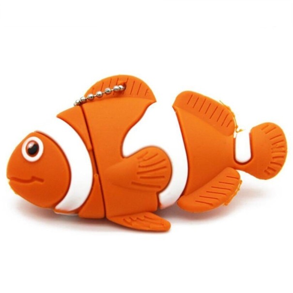USB flash disk ve tvaru ryby oranžová 4GB