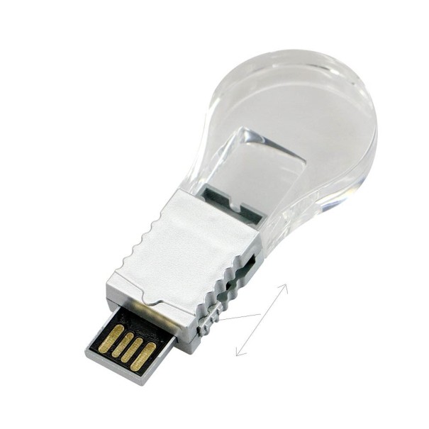 USB flash disk ve tvaru žárovky 8GB 4