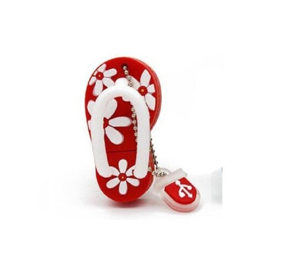 USB flash disk žabky červená 64GB