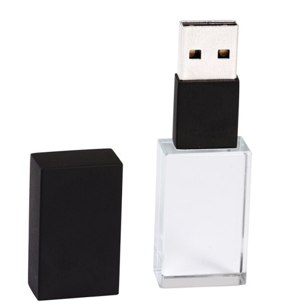 USB-Flash-Laufwerk-Kristall schwarz 4GB