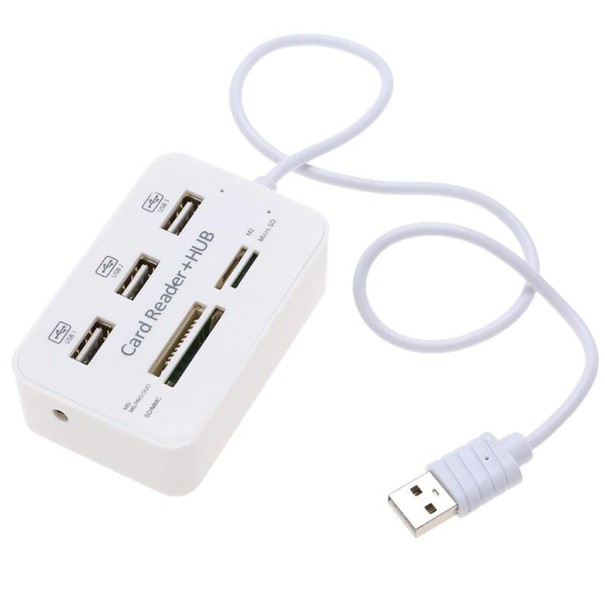 USB HUB e leitor de cartões de memória K929 1