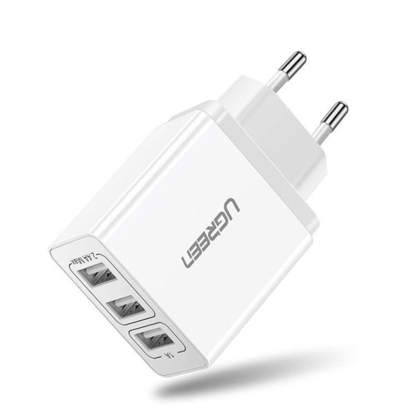USB-laturi, 3 porttia valkoinen 1