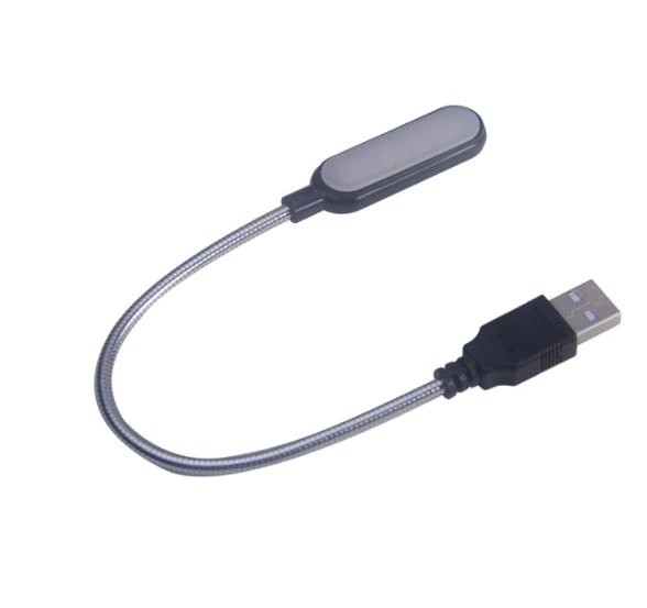 USB LED-lampa för bärbar dator svart