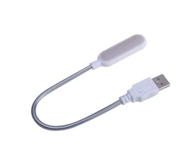 USB LED-lampe til bærbar computer hvid