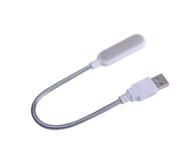 USB LED lampička k notebooku biela