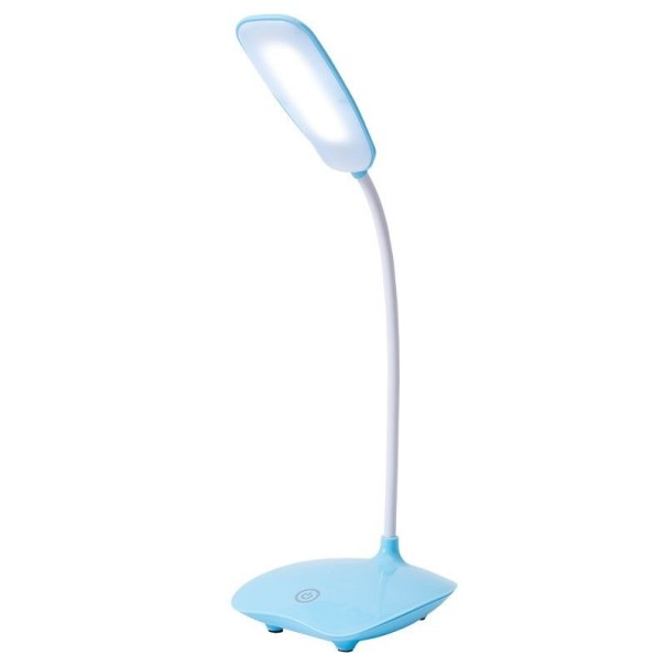 USB LED stolní lampa modrá