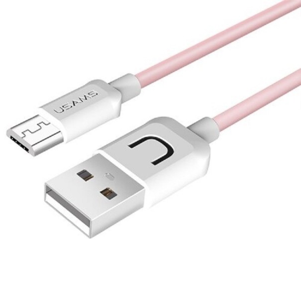 USB / Micro USB adatkábel 10 db rózsaszín