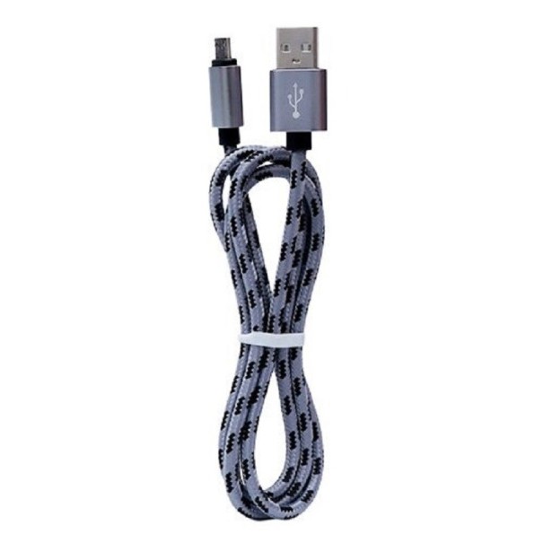 USB / Micro USB adatkábel K654 szürke 1 m
