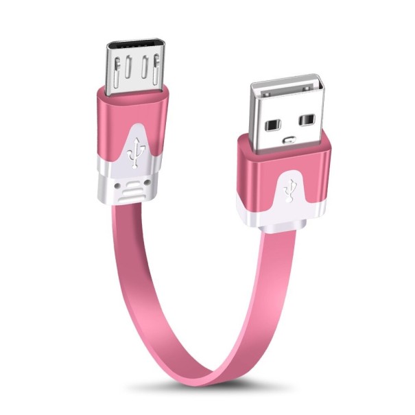 USB / Micro USB-datakabel K647 lichtroze 1 m