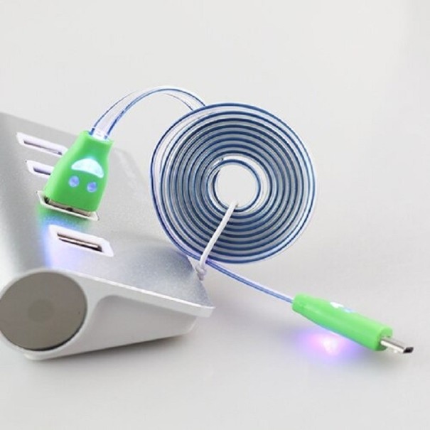 USB-micro-USB-Lightning-datakaapeli vihreä