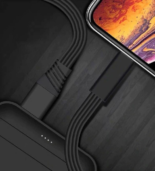USB-Micro USB / USB-C -latauskaapeli K607 musta 2
