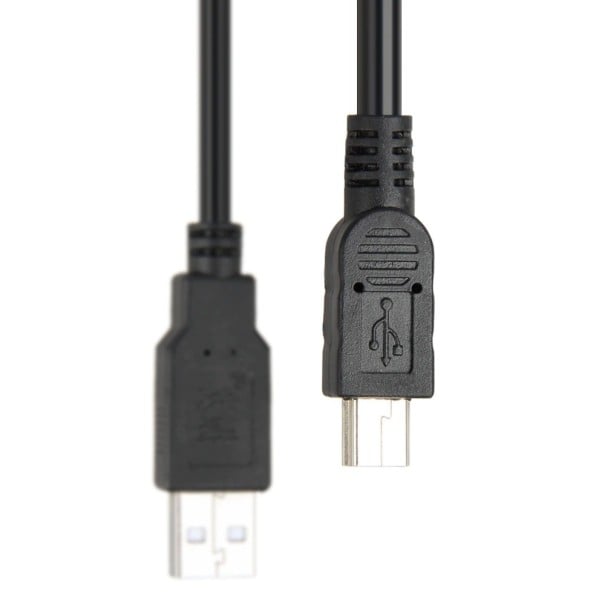 USB-mini-USB 5-nastainen M/M-datakaapeli 1 m