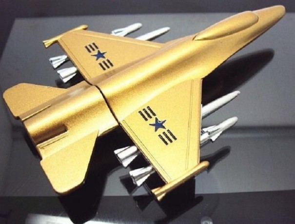 USB-minne 2.0 flygplan guld 8GB