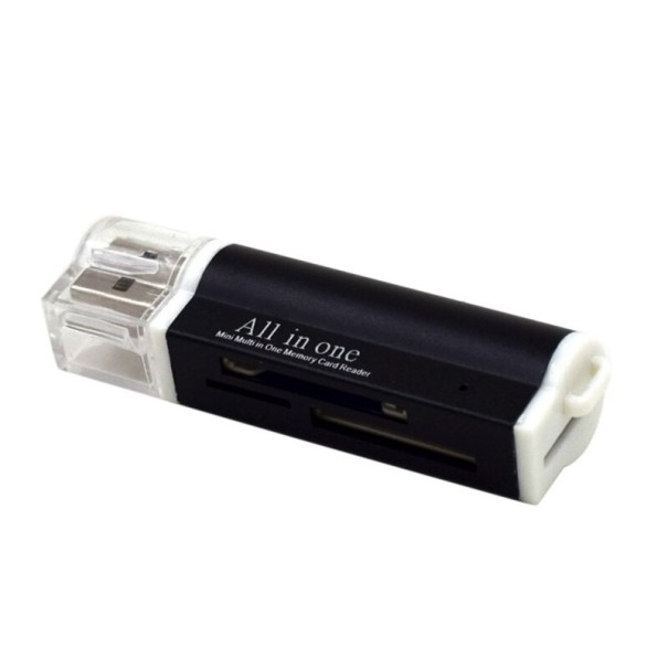 USB-muistikortinlukija musta