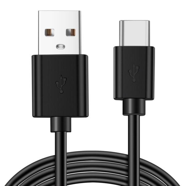 USB naar USB-C datakabel zwart 50 cm