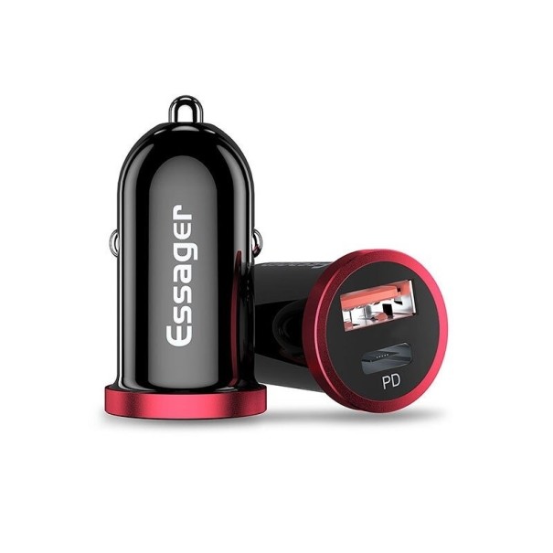 USB nabíjačka do auta K708 čierna 1