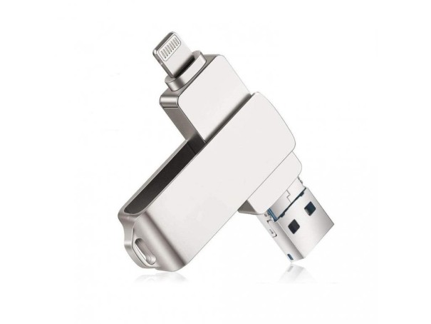 USB OTG flash disk 3.0 H46 stříbrná 64GB