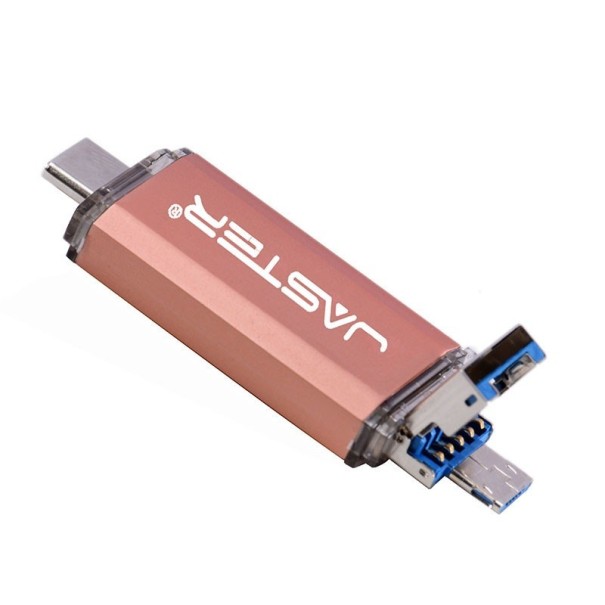 USB OTG flash disk 3v1 ružová 8GB