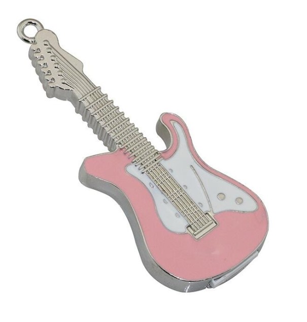 USB pendrive elektromos gitár rózsaszín 32GB