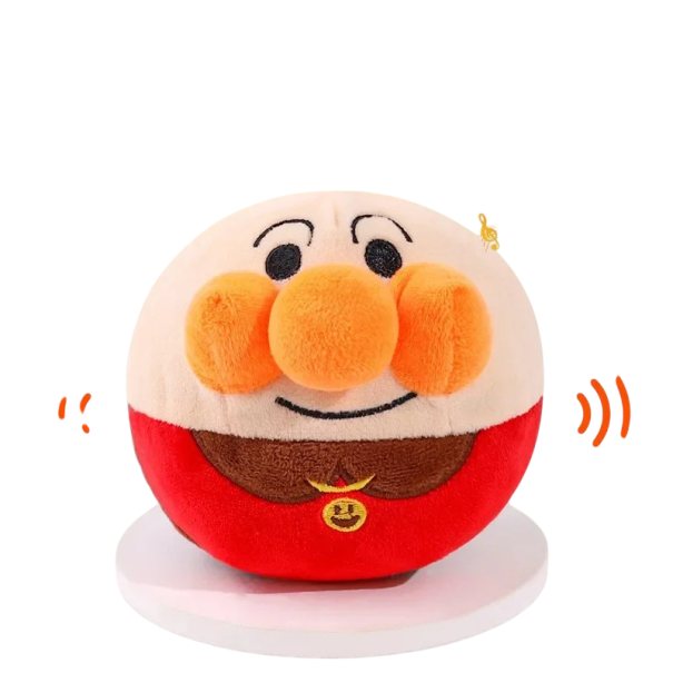 USB Rechargeable Plush Interactive Bouncing Ball for Dogs Character in Red Outfit 15 cm 1