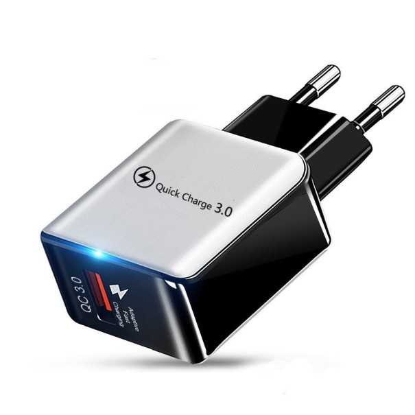 USB síťový adaptér Quick Charge K704 bílá