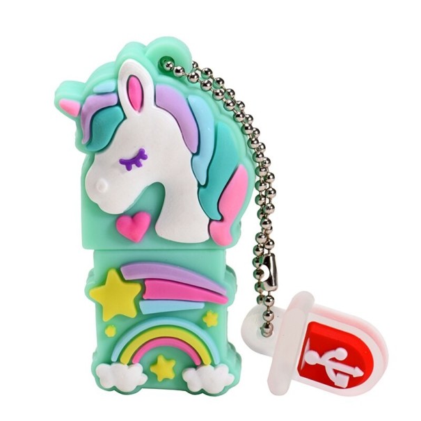 USB-Stick Einhorn grün 16GB