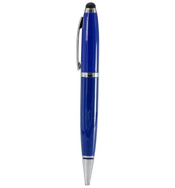 USB-stick in de vorm van een pen blauw 64GB