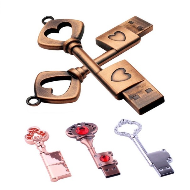 USB-stick in de vorm van een sleutel