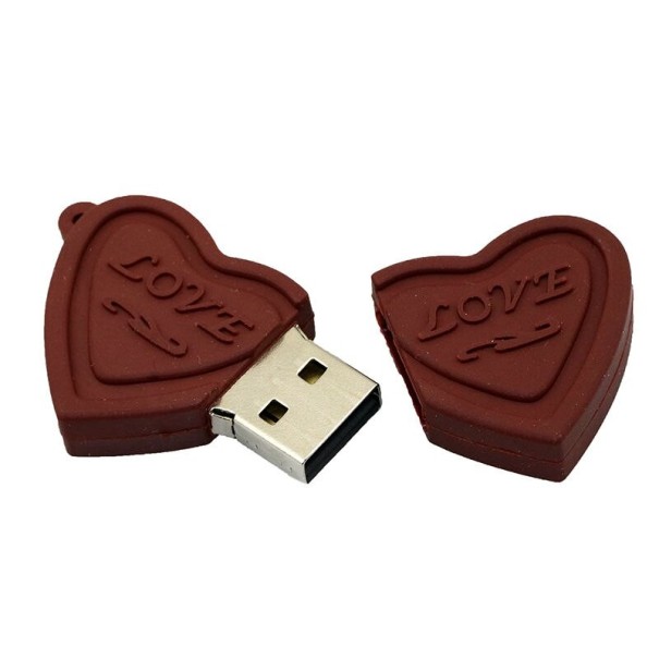 USB-Stick Schokoladenherz 256GB