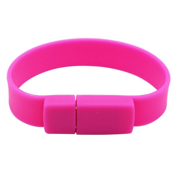 USB-Stick-Silikonarmband rosa 4GB