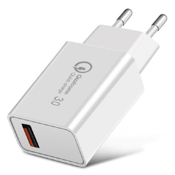 USB-strømadapter Quick Charge K751 hvid