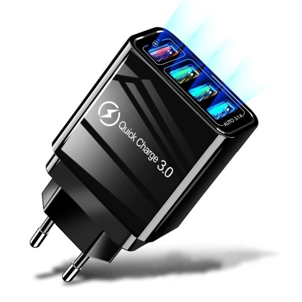 USB-strömadapter Snabbladdning