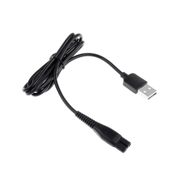 USB-strömkabel DC 2-stift för elektrisk rakapparat 1