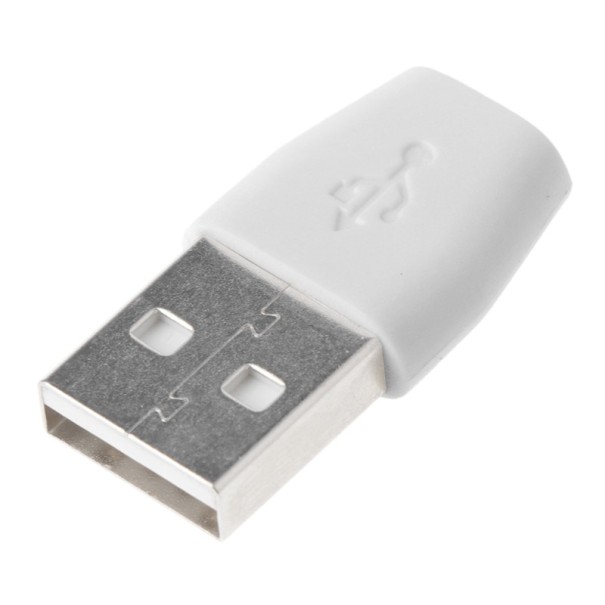 USB til Micro USB-adapter hvid