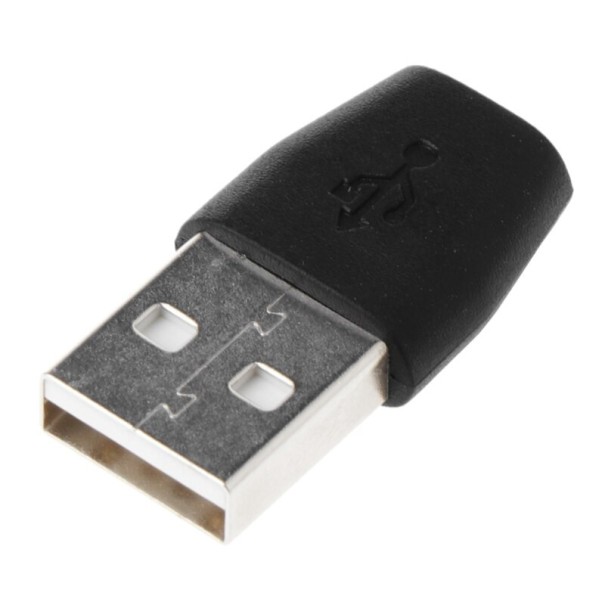 USB til Micro USB-adapter sort